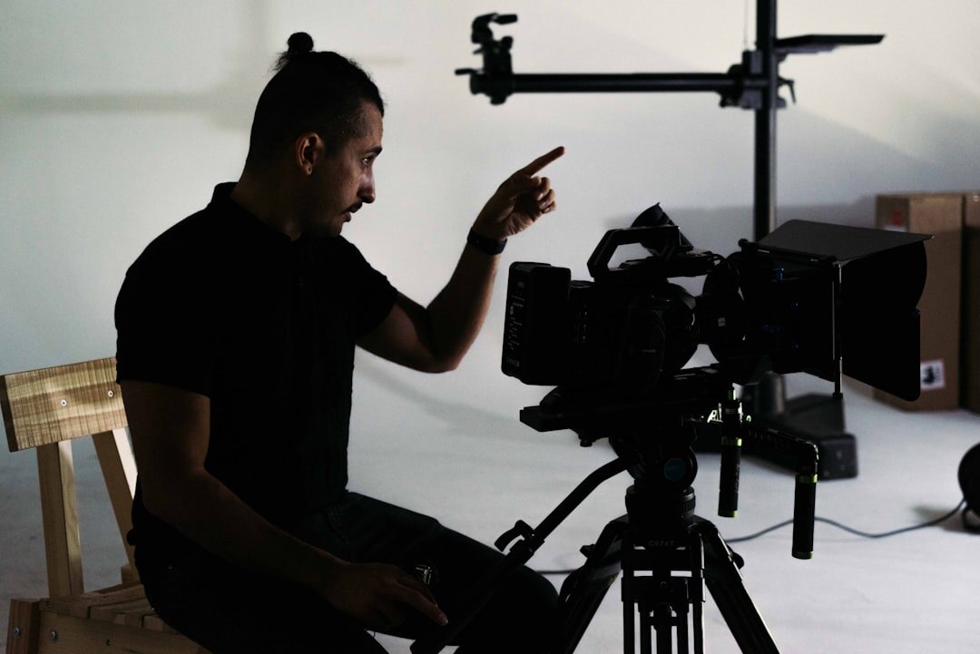 Professional video production studio setup for studio work training